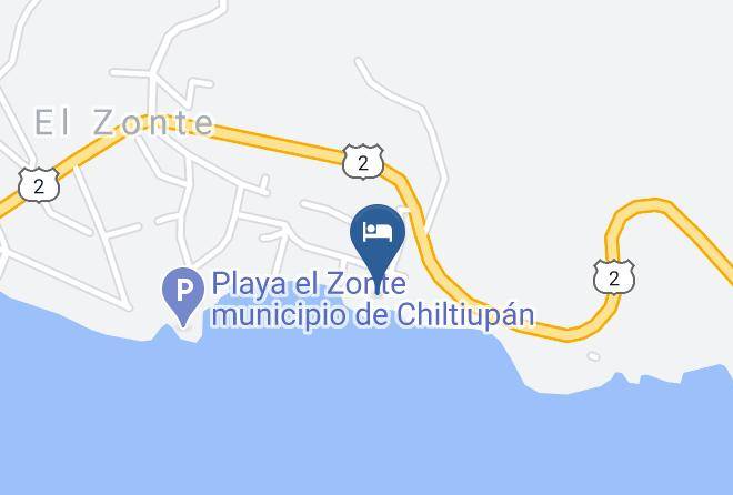 Chiltiupan - Hotel El Zonte Maps