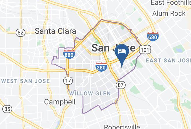 Santa Clara - Hotel Elan San Jose Maps