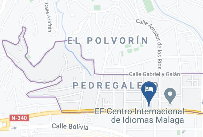 Malaga - Hotel Elcano Maps