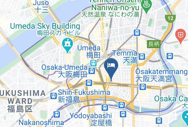 Osaka City Kita Ward - Hotel Elcient Osaka Maps