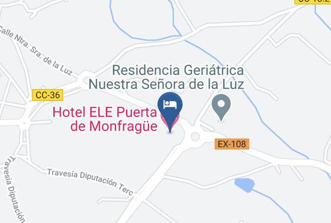 Hotel Ele Puerta De Monfrague Map