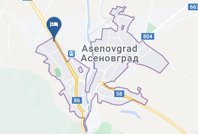 Asenovgrad - Hotel Elegance Maps