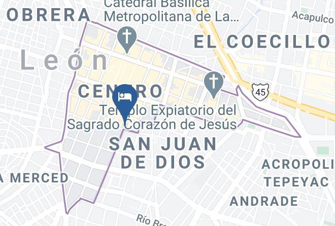 Leon - Hotel Elena De Cobre Maps