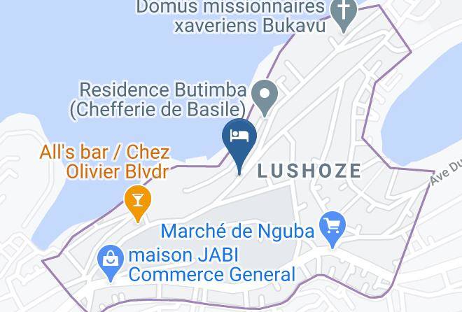 Bukavu - Hotel Elila Maps