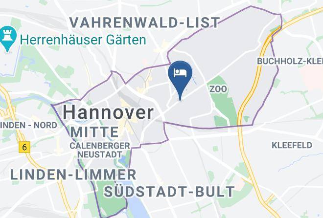 Stadt Hannover - Hotel Elisabetha Garni Maps