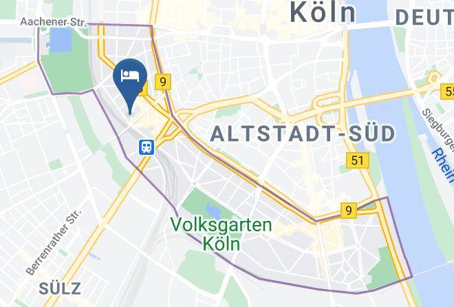 Cologne - Hotel Elite An Der Universitat Maps