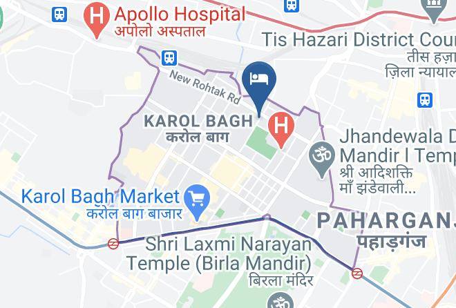 Karol Bagh - Hotel Eliza Continental Maps