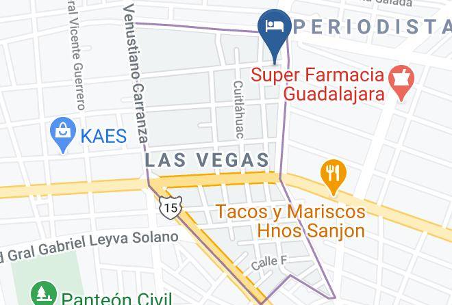 Culiacan - Hotel Elizabeth Maps