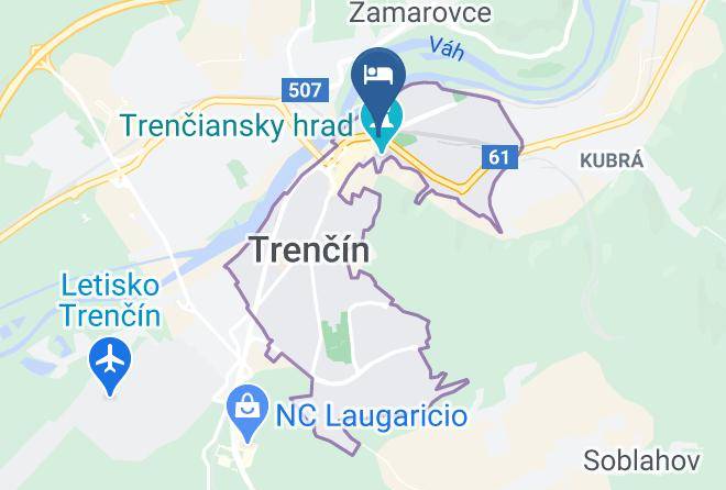 Hotel Elizabeth Trencin Map