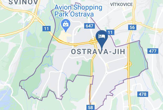 Ostrava - Hotel Elmontex Maps