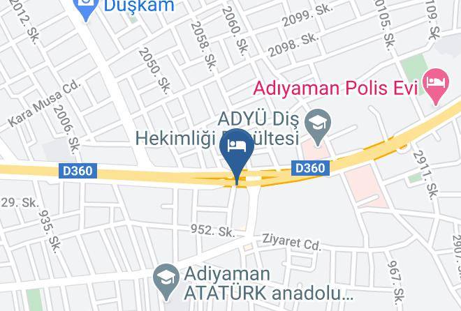 Adiyaman Bahcelievler - Hotel Elvina Maps