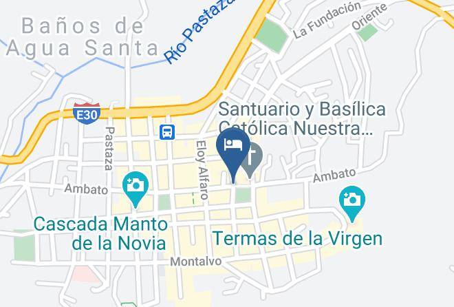 Banos De Agua Santa - Hotel Elvita Alborada Maps