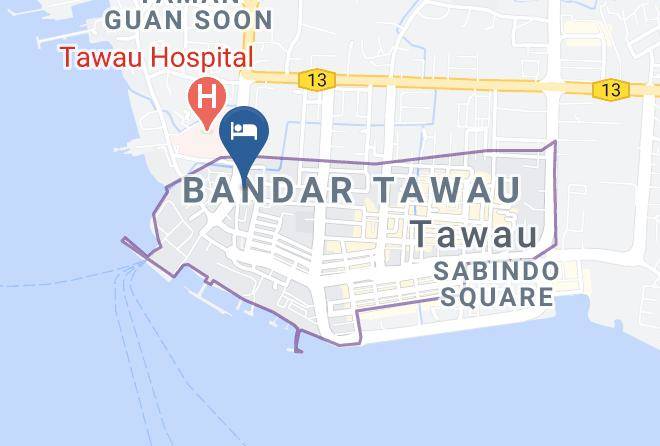 Bahagian Tawau - Hotel Emas Maps