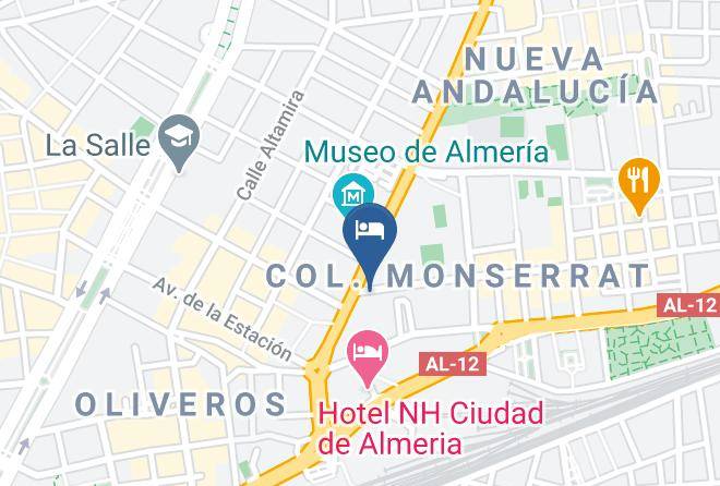 Almeria - Hotel Embajador Maps