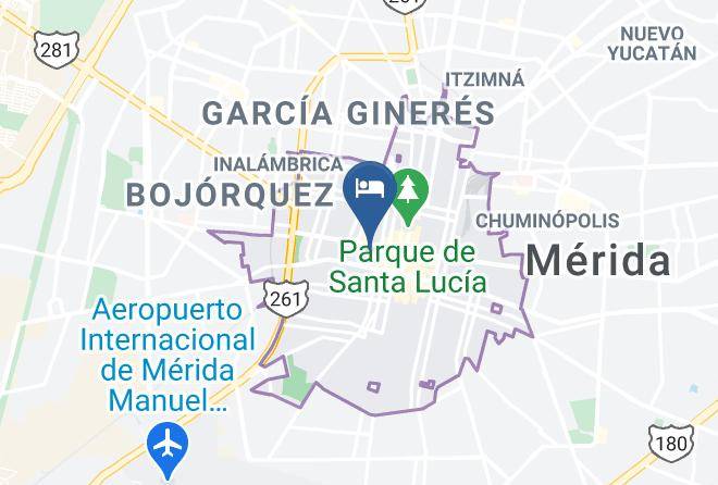 Merida - Hotel Embajadores Maps