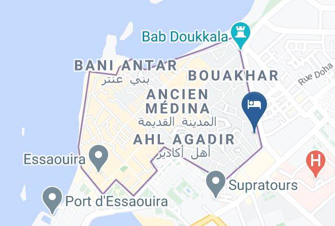 Essaouira - Hotel Emeraude Riad Essaouira Maps