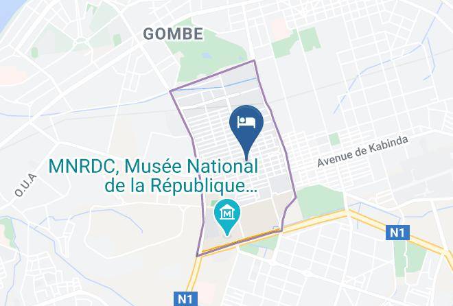 Kinshasa Urban - Hotel Emilton Saint Jean Maps