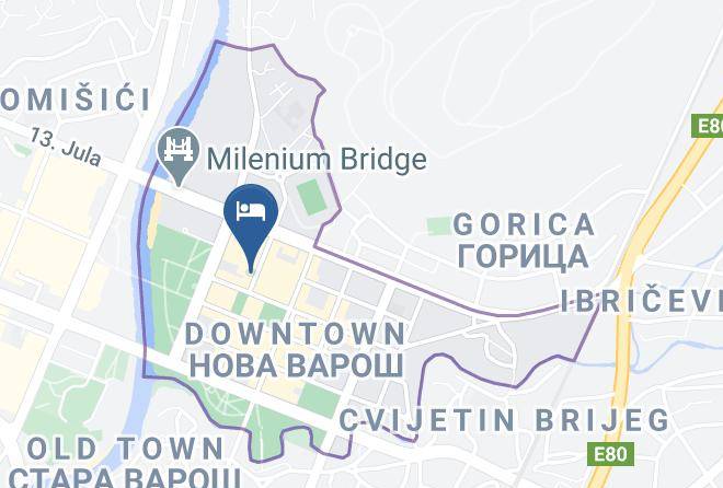 Podgorica - Hotel Eminent Maps