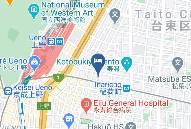 Taito Ward - Hotel Emit Ueno Maps