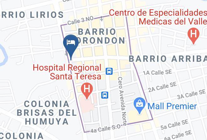 Comayagua - Hotel Emperador Maps