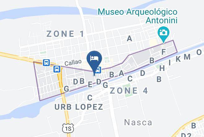 Nazca - Hotel Emperador Maps