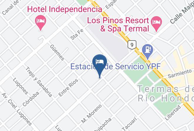 Rio Hondo - Hotel Emperatriz Maps