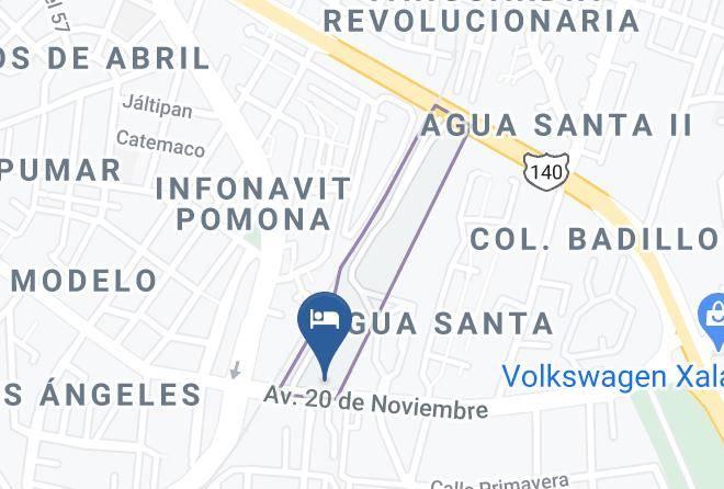 Xalapa - Hotel Emperatriz Maps