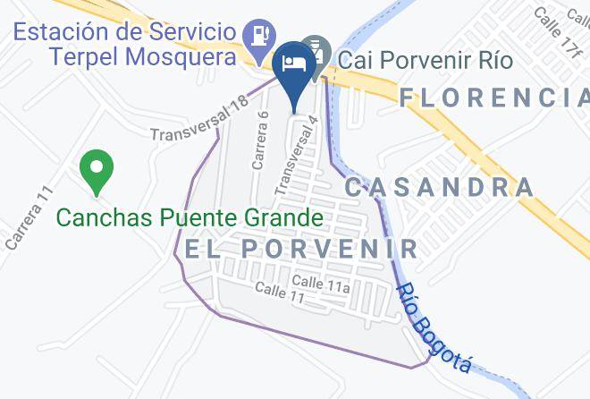 Hotel En Mosquera Para Grupos Map