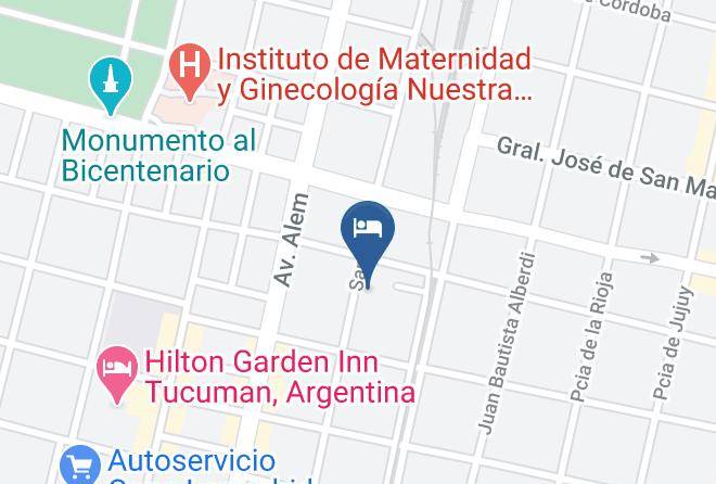 Tucuman City - Hotel En Tucuman Condominio Y Suites San Luis Maps