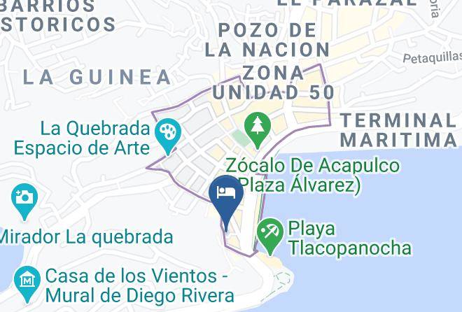 Acapulco De Juarez - Hotel Enriques Maps