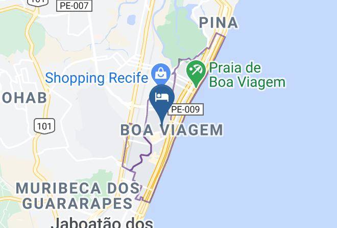 Hotel Enseada Boa Viagem Mapa
 - Pernambuco - Recife