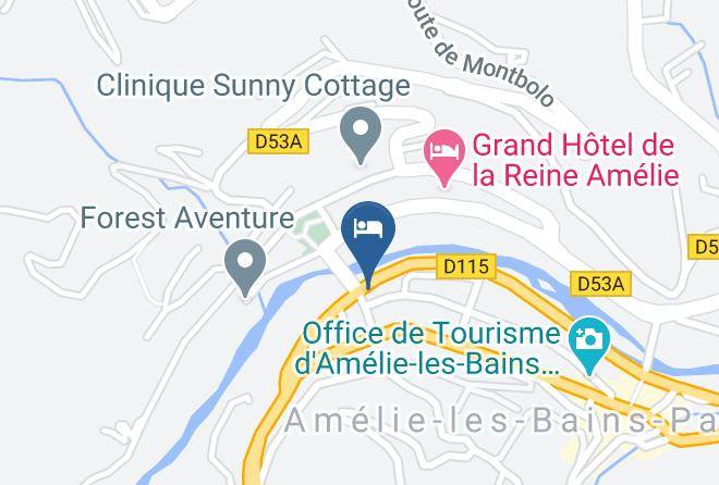 Pyrenees Orientales - Hotel Ensoleillade La Rive Maps