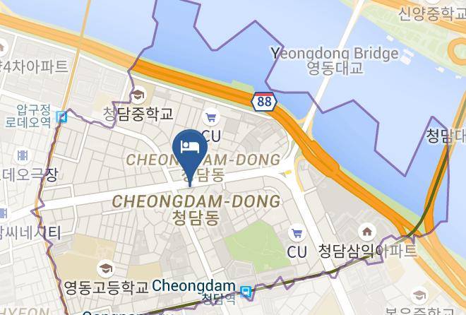 Gangnamgu - Hotel Entra Gangnam Maps