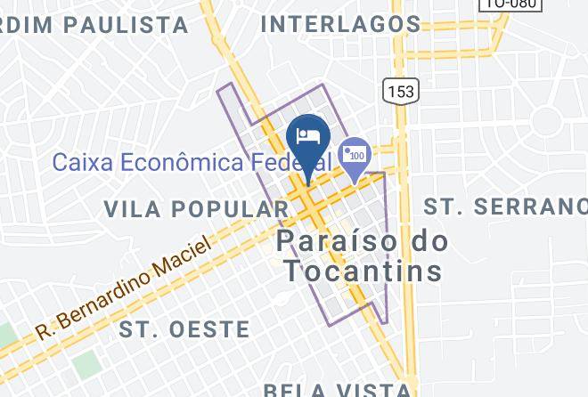 Paraiso Do Tocantins - Hotel Entre Rios Maps