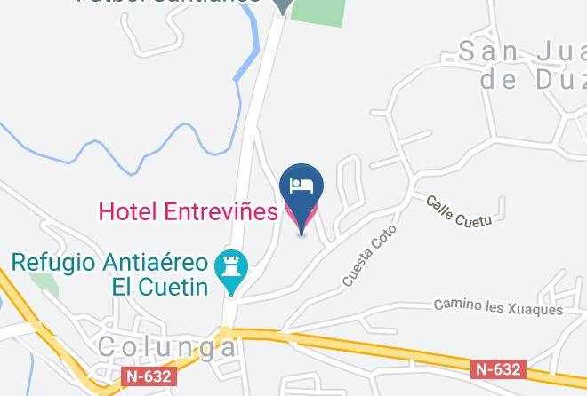 Asturias - Hotel Entrevines Maps