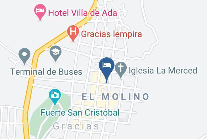 Gracias - Hotel Erick Maps