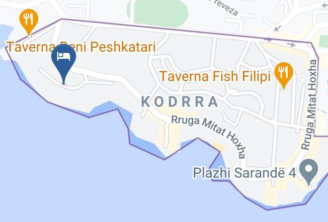 Saranda - Hotel Erioni Maps