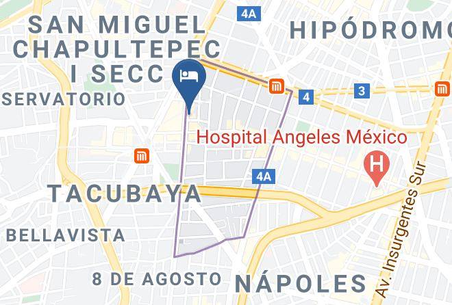 Miguel Hidalgo - Hotel Ermita Maps