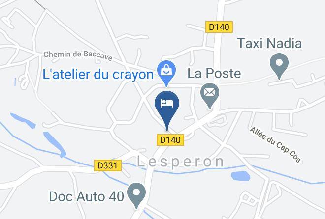 Landes - Hotel Escalandes Lesperon Maps