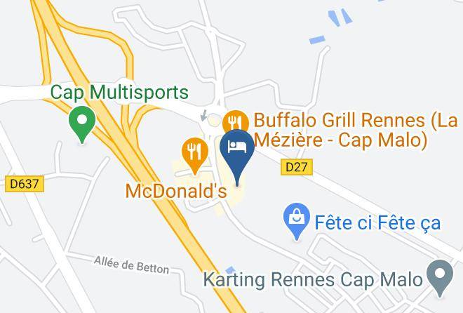 Hotel Escale Oceania Rennes Map