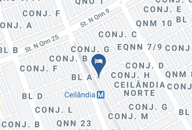 Brasilia - Hotel Escondidinho Maps