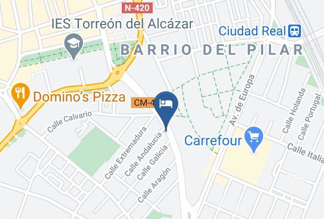 Ciudad Real - Hotel Escudero Maps