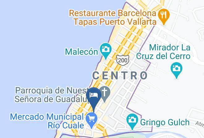 Puerto Vallarta - Hotel Escuela Cecattur Maps