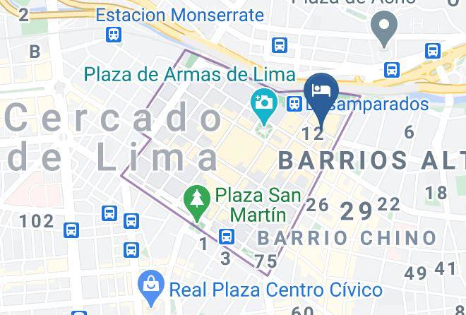 Lima - Hotel Espana Maps