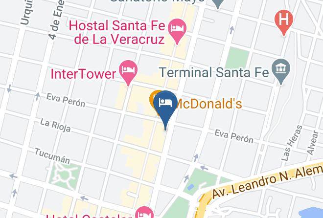 Santa Fe - Hotel Espana Maps