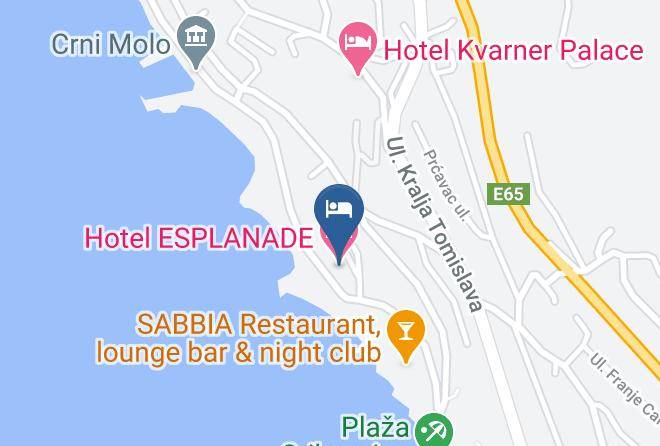 Crikvenica - Hotel Esplanade Maps