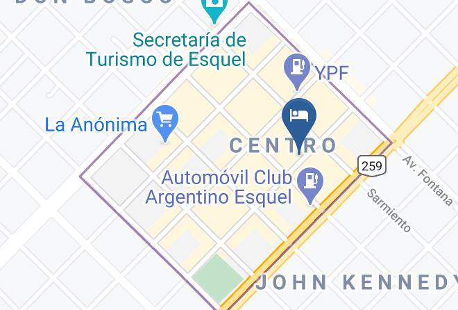 Futaleufu Department - Hotel Esquel Maps