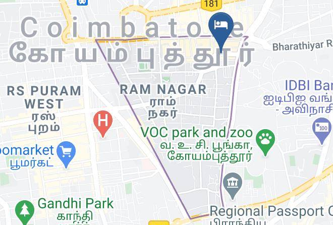 Coimbatore - Hotel Ess Paradise Maps