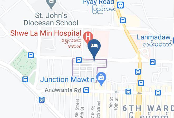 Yangon West - Hotel Esta Maps