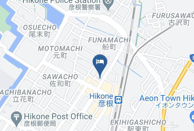 Hikone City - Hotel Estacion Hikone Maps